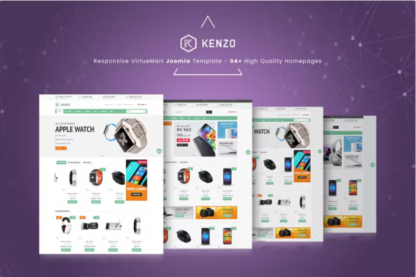 Kenzo – 响应式 VirtueMart Joomla 模板