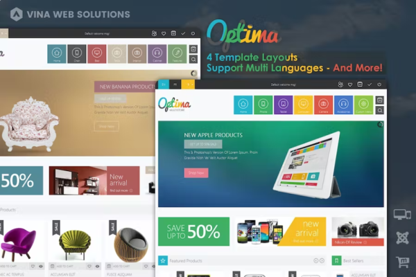 Optima – 响应式多商店 Joomla 3 模板