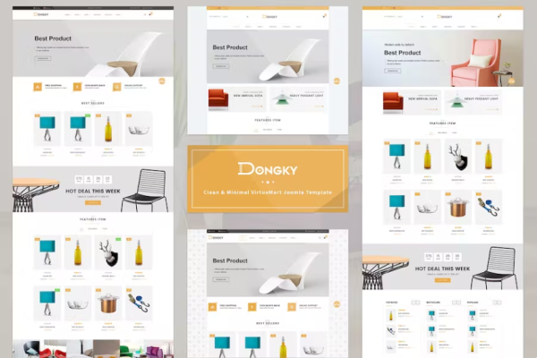 Vina Dongky – Minimal VirtueMart Joomla 模板