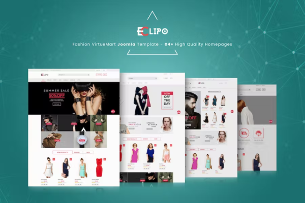 Eclipo – 时尚 VirtueMart Joomla 模板
