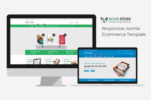 书店 – 响应式 Joomla 电子商务模板