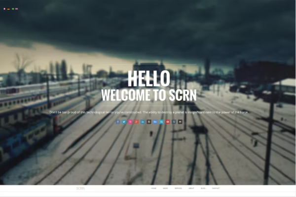 SCRN – 响应式视差 Joomla 模板