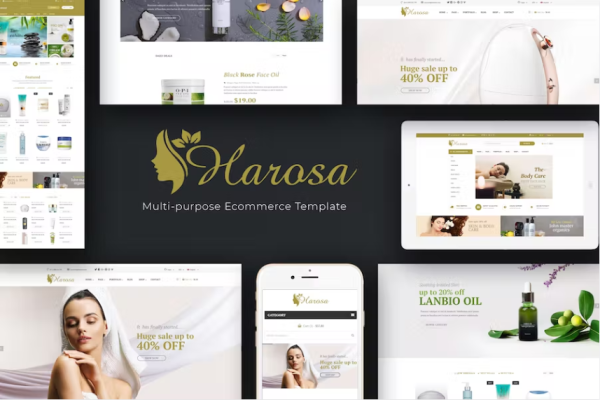 Harosa – 化妆品和美容 Magento 主题