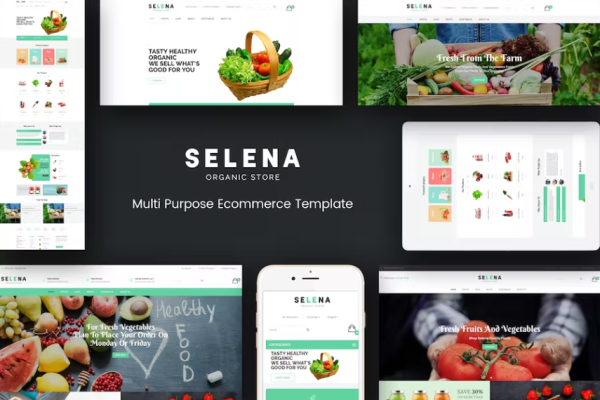 Selena – 有机响应式 Magento 主题