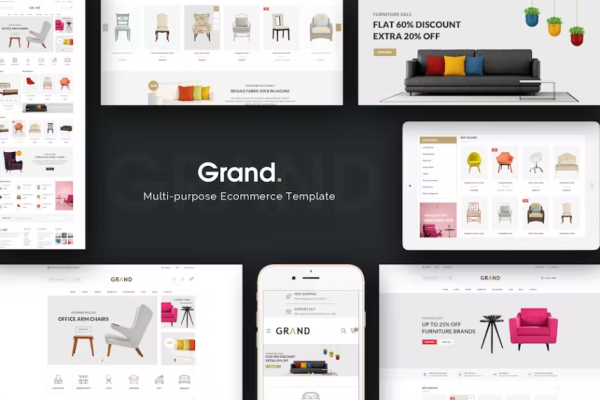 Grand – 响应式家具 Magento 主题