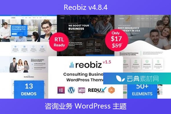 Reobiz v4.8.4 – 咨询业务 WordPress 主题