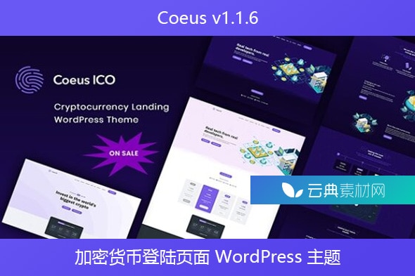 Coeus v1.1.6 – 加密货币登陆页面 WordPress 主题
