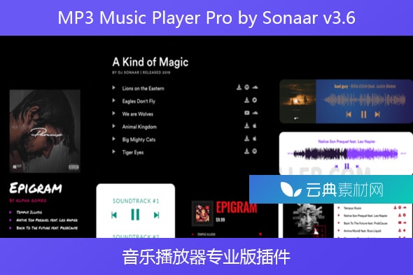 MP3 Music Player Pro by Sonaar v3.6 – 音乐播放器专业版插件