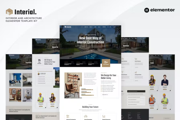 Interial – 室内和建筑 Elementor 模板套件