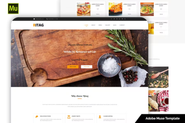 Ritag – 响应式食品和餐厅模板