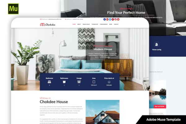 Chokdee – 响应式房地产缪斯模板