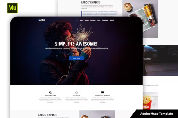 Kanok – 响应式投资组合模板