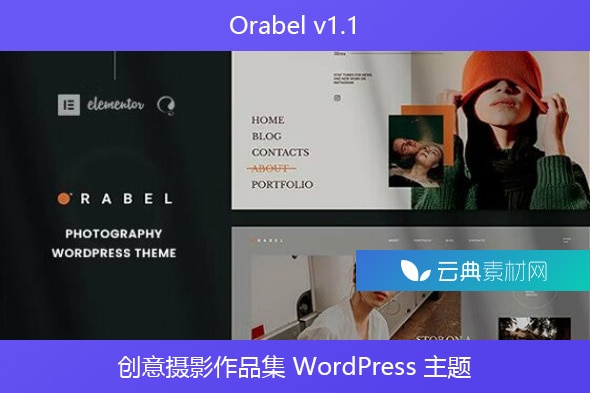 Orabel v1.1 – 创意摄影作品集 WordPress 主题
