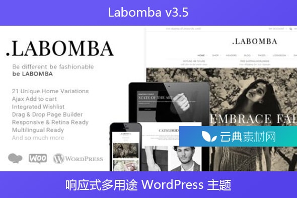 Labomba v3.5 – 响应式多用途 WordPress 主题