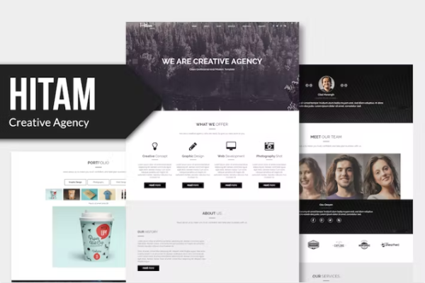 Hitam – Onepage Muse 模板 YR