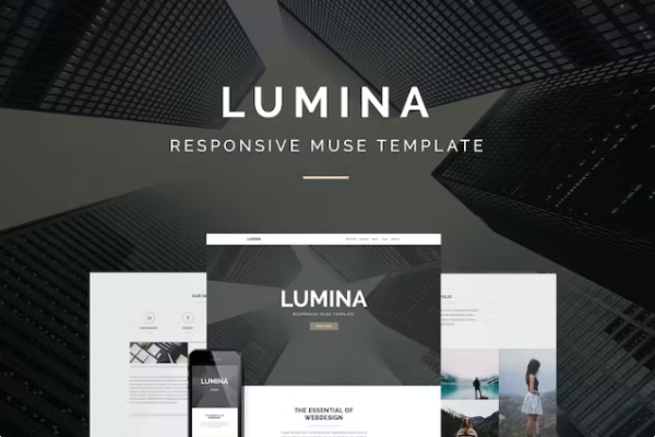 Lumina – 用于创意的响应式 Muse 模板