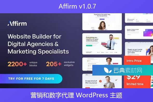 Affirm v1.0.7 – 营销和数字代理 WordPress 主题
