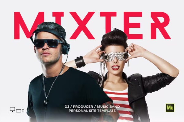 Mixter – DJ/制作人个人网站模板