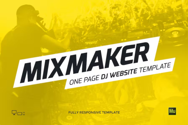 MixMaker – DJ / 制作人网站模板