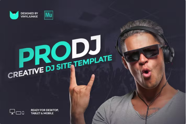 ProDJ – 创意 DJ / 制作人网站 Muse 模板
