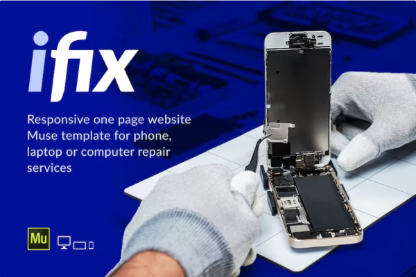 iFix – 电话/电子维修服务模板