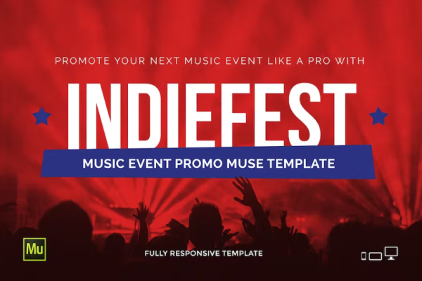 IndieFest – 音乐活动/派对网站模板