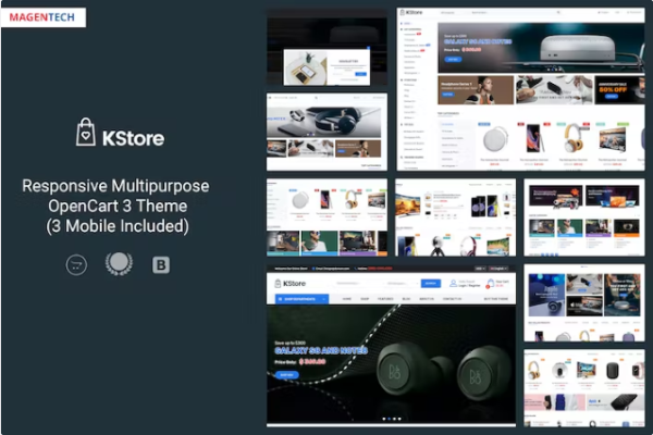 KStore – 多功能 OpenCart 3 高科技主题