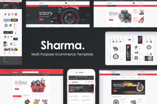 Sharma – 汽车配件 OpenCart 主题