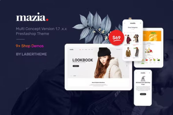 主题 Mazia 响应式 Prestashop 1.7 – Laberthem