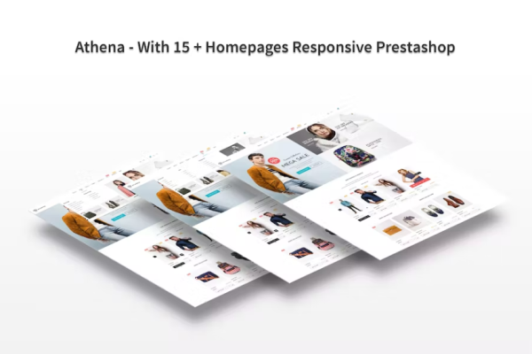 Athena – 拥有 15 个以上的主页响应式 Prestashop