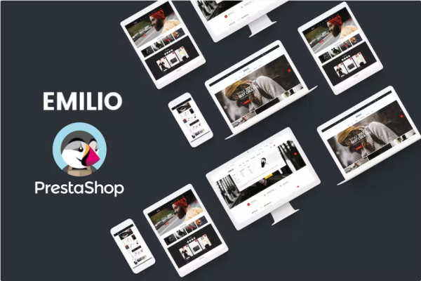 Emilio 响应式 PrestaShop 1.6 和 1.7，电子