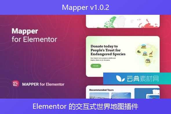Mapper v1.0.2 – Elementor 的交互式世界地图插件