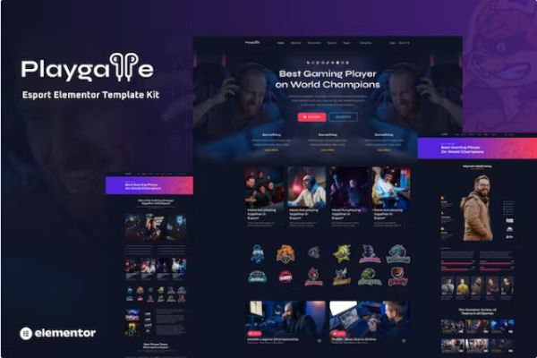 Playgame – 电子竞技 Elementor 模板工具包