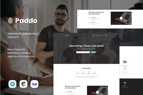 Paddo – 服务退弹登陆页面模板