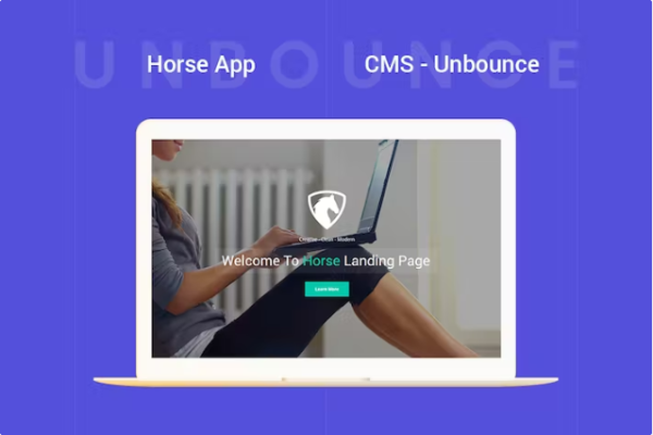 Horse App – Unbounce 登陆页面