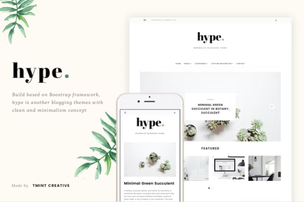 Hype – Minimal Grid Tumblr 主题