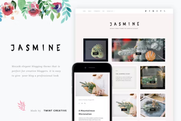 Jasmine – Mozaik Tumblr 主题
