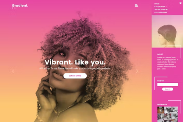 渐变 Tumblr 主题