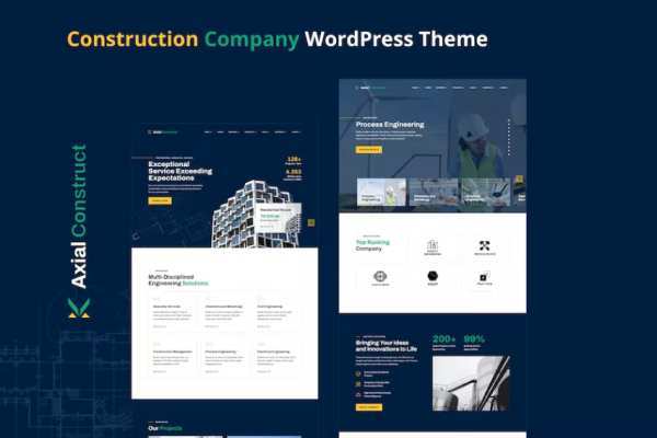 Axial – 建筑公司 WordPress 主题