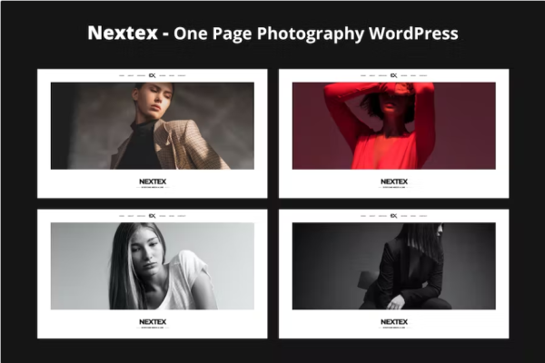 Nextex – 单页摄影 WordPress 主题