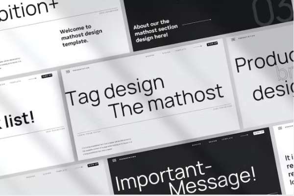 Mathost – 品牌指南PowerPoint模板