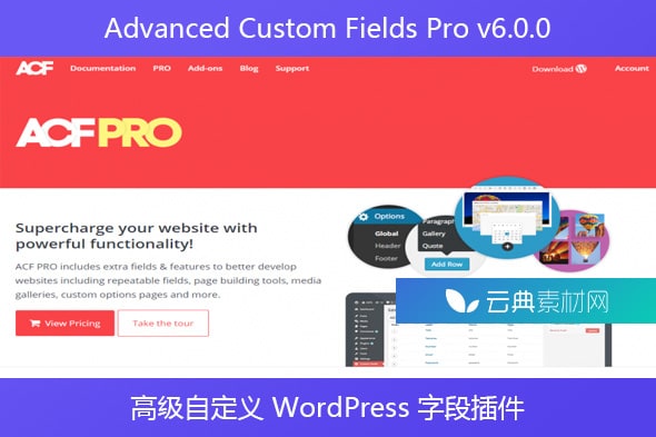Advanced Custom Fields Pro v6.0.0 – 高级自定义 WordPress 字段插件