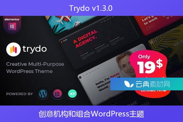 Trydo v1.3.0 – 创意机构和组合WordPress主题