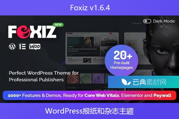 Foxiz v1.6.4 – WordPress报纸和杂志主题