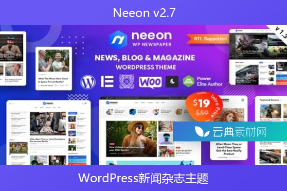 Neeon v2.7 – WordPress新闻杂志主题