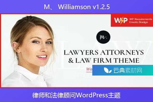 M、 Williamson v1.2.5 – 律师和法律顾问WordPress主题