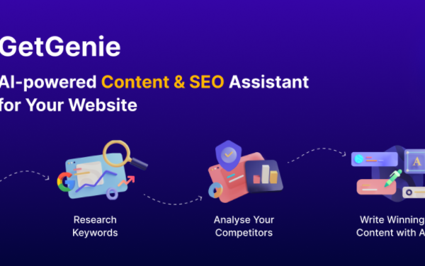 GetGenie – GPT Content Ai Writer，SEO 关键字分析和竞争对手 H2H 分析