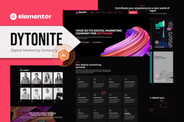 Dytonite – 数字营销公司 Elementor Pro 模板套件