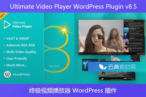 Ultimate Video Player WordPress Plugin v8.5 – 终极视频播放器 WordPress 插件