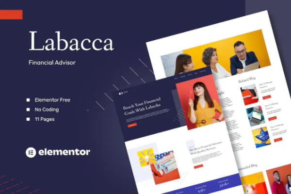 Labacca – 财务顾问 Elementor 模板套件